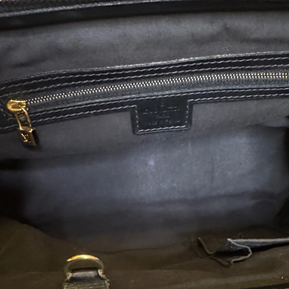 Louis Vuitton Authentic Black Min Lin Monogram Handbag